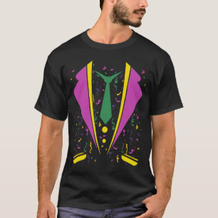 Mardi Gras Kostüm Tuxedo Parco delle camelie Mardi T-Shirt