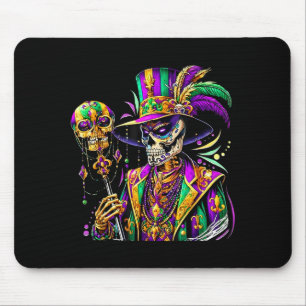 Mardi Gras Kostüm Zucker Schädel Karneval New Orle Mousepad
