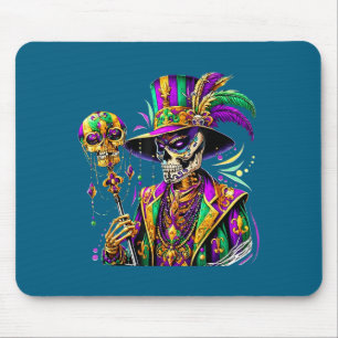 Mardi Gras Kostüm Zuckerschädel Karneval New Orlea Mousepad