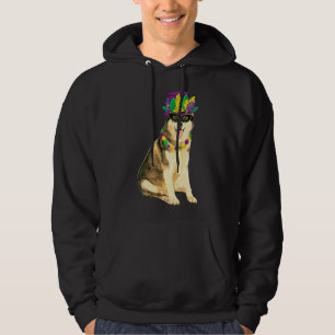 Mardi Gras Kostümmaske Siberischer Husky Hoodie