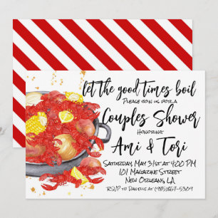 Mardi Gras Krebs Einladung