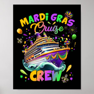Mardi Gras Kreuzfahrt Besatzung 2025 Reise New Orl Poster