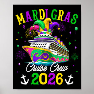 Mardi Gras Kreuzfahrt Besatzung 2026 Reise New Orl Poster