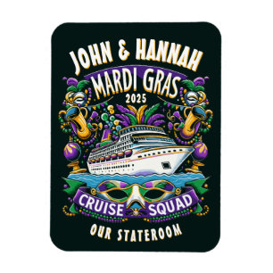 Mardi Gras Kreuzfahrtschiff Kabine Magnet