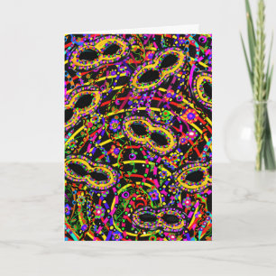 Mardi Gras Kunst Karte