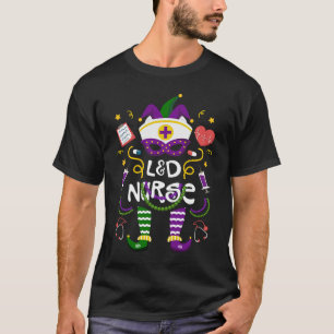 Mardi Gras L&D Krankenschwester Frauen Kostüm Mard T-Shirt