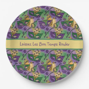 Mardi Gras Laissez Les Bon Temps Rouler Pappteller