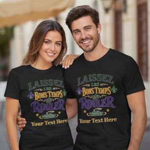 Mardi Gras Laissez Les Bons Temps Rouler Flussboot T-Shirt