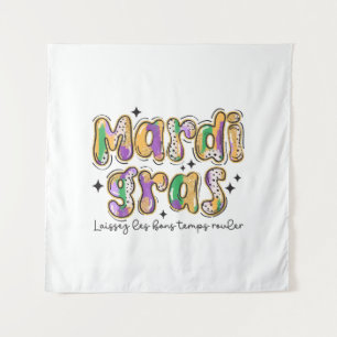 Mardi Gras Laissez Les Bons Temps Rouler Wandteppich
