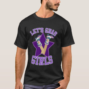 Mardi Gras Las Gras Mädchen Frauen Parade Louisian T-Shirt