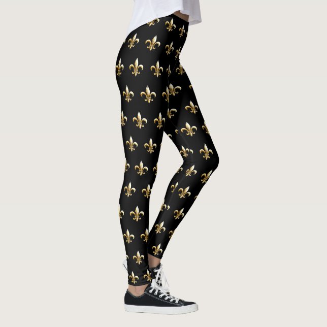 Mardi Gras Leggings Lilie (Rechts)