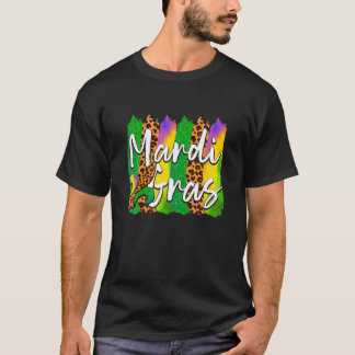 Mardi Gras Leopard Sparkle Cheetah Parade 2022 Aut T-Shirt