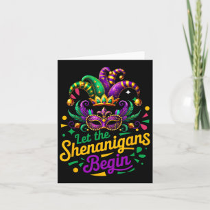 Mardi Gras Ließ die Shenanigans Anfänger Männer Fr Karte