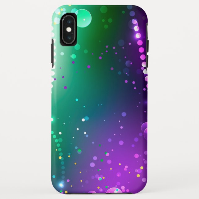 Mardi Gras Lila Hintergrund Case-Mate iPhone Hülle (Rückseite)