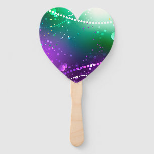 Mardi Gras Lila Hintergrund Fächer