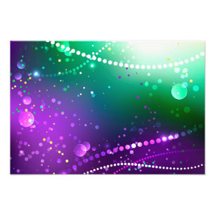 Mardi Gras Lila Hintergrund Fotodruck