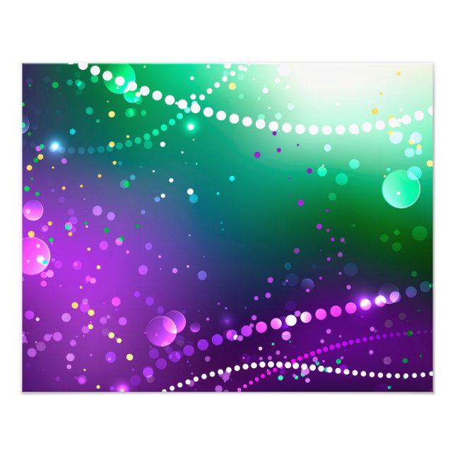 Mardi Gras Lila Hintergrund Fotodruck (Vorne)
