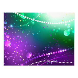 Mardi Gras Lila Hintergrund Fotodruck