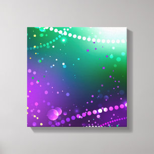 Mardi Gras Lila Hintergrund Leinwanddruck