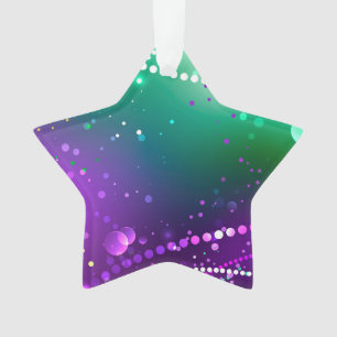 Mardi Gras Lila Hintergrund Ornament