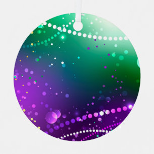 Mardi Gras Lila Hintergrund Ornament Aus Metall