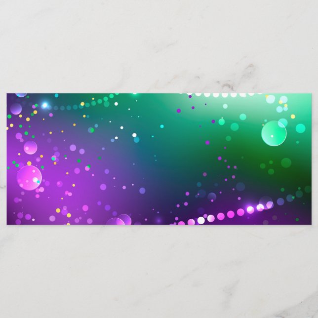 Mardi Gras Lila Hintergrund Programm (Vorderseite)