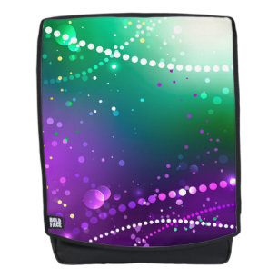 Mardi Gras Lila Hintergrund Rucksack