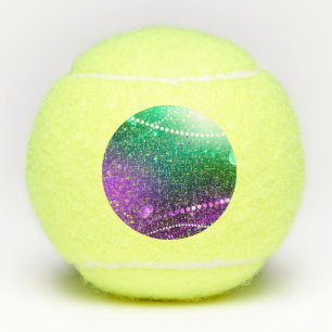 Mardi Gras Lila Hintergrund Tennisbälle