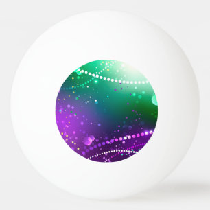 Mardi Gras Lila Hintergrund Tischtennisball