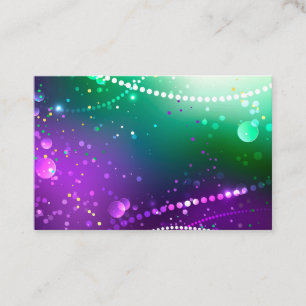 Mardi Gras Lila Hintergrund Treuekarte