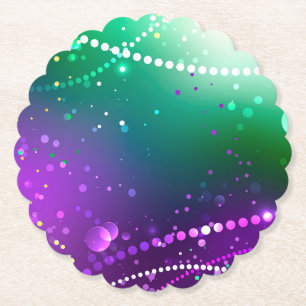 Mardi Gras Lila Hintergrund Untersetzer