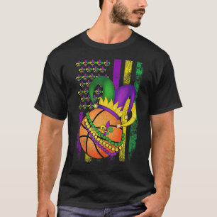 Mardi Gras Lilie Basketball B T-Shirt