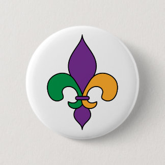 Mardi Gras Lilie Button