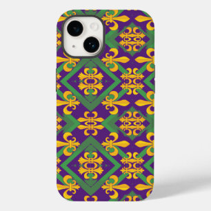 Mardi Gras Lilie Case-Mate iPhone 14 Hülle