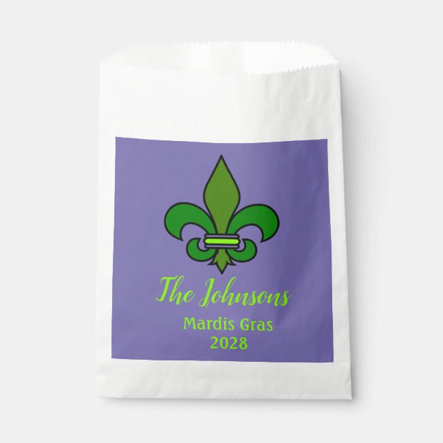 Mardi Gras Lilie Gastgeschenk Bags Geschenktütchen (Vorderseite)