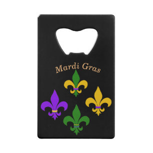 Mardi Gras Lilie Geldbeutel Flaschenöffner
