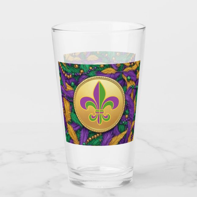 Mardi Gras Lilie Glas (Vorderseite)