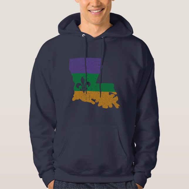 Mardi Gras Lilie Hoodie (Vorderseite)
