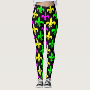 Mardi Gras Lilie Leggings
