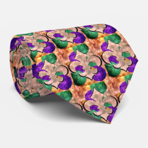 Mardi Gras Lilie Neck Tie Krawatte