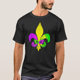Mardi Gras Lilie New Orleans Carnival T-Shirt