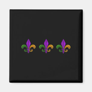 Mardi Gras Lilie Nola New Orleans und Louis Magnet