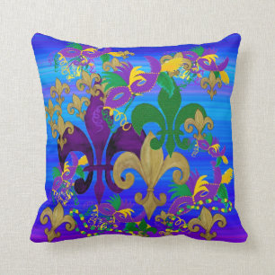 Mardi Gras Lilie Pillow Kissen