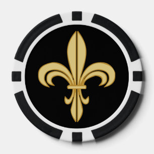 Mardi Gras Lilie Pokerchips