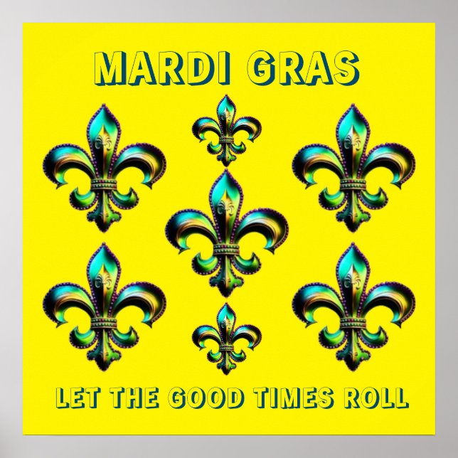Mardi Gras Lilie Poster (Vorne)