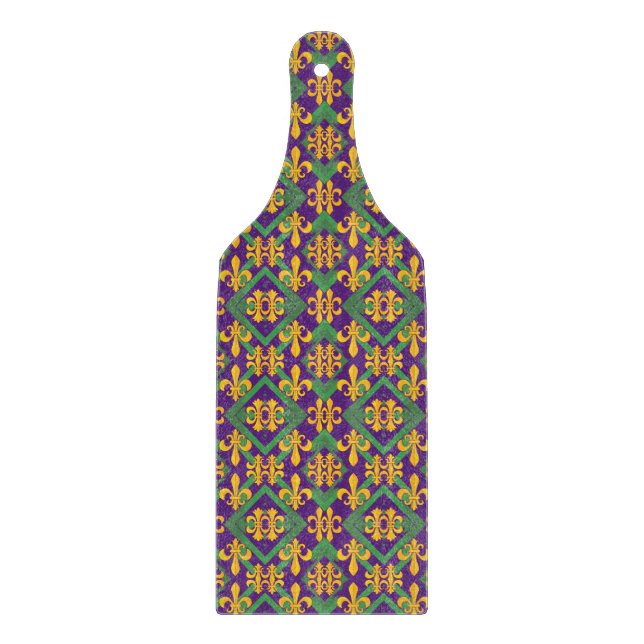 Mardi Gras Lilie Schneidebrett (Vorderseite)