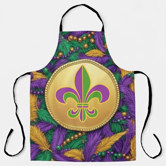 Mardi Gras Lilie Schürze (Vorderseite)