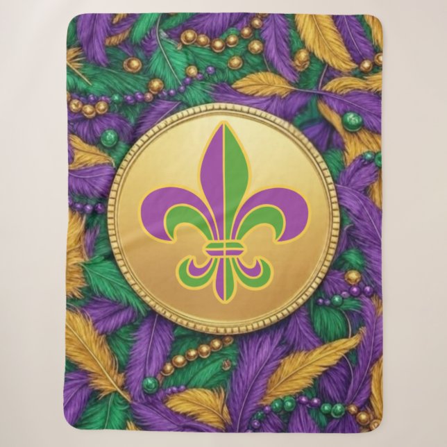 Mardi Gras Lilie Sherpadecke (Vorderseite)