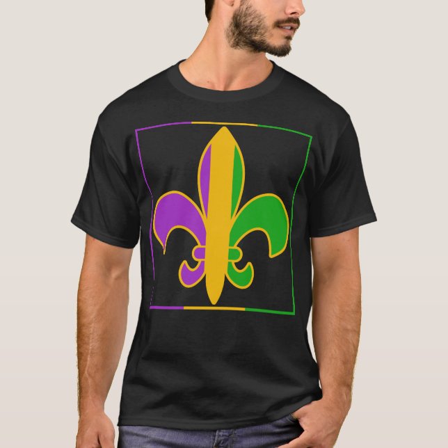 Mardi Gras Lilie Shirt, Funny Mardi Gras T-Shirt (Vorderseite)