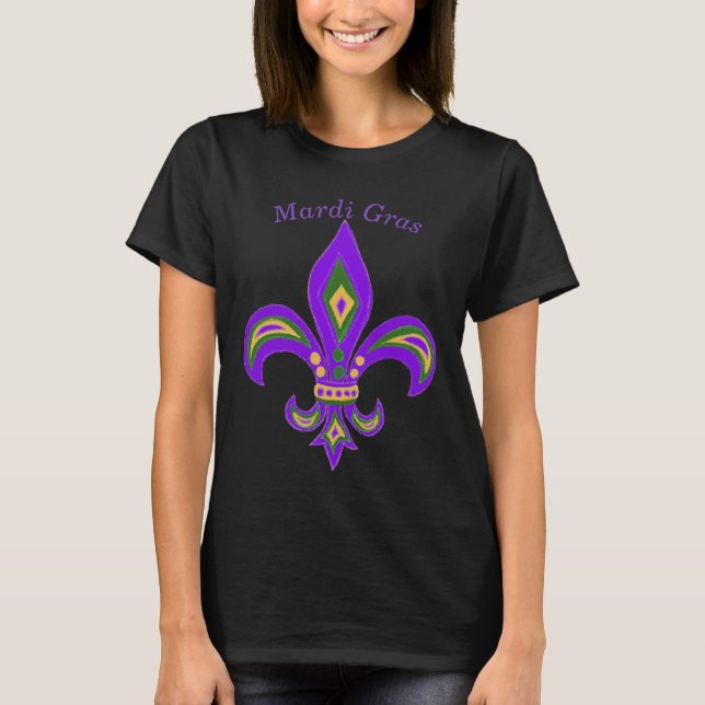 Mardi Gras Lilie T-Shirt (Vorderseite)